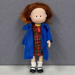 Madeline Poseable Doll 1994 Eden Toys School Dress Coat 7.5” Tall